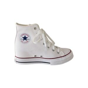 NEW Converse Chuck Taylor All Star Lux Wedge White Sneakers Size 8